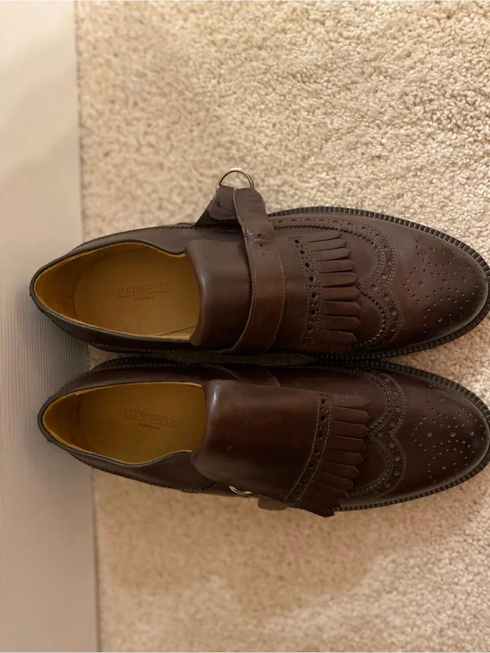 SuitSupply Kiltie Oxford Leather Dress Shoes Men’s Size 42